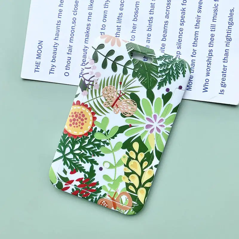 Green Plant Series Simple Fashion Lanyard Card Cover - SJB-DIAMOND ELITES