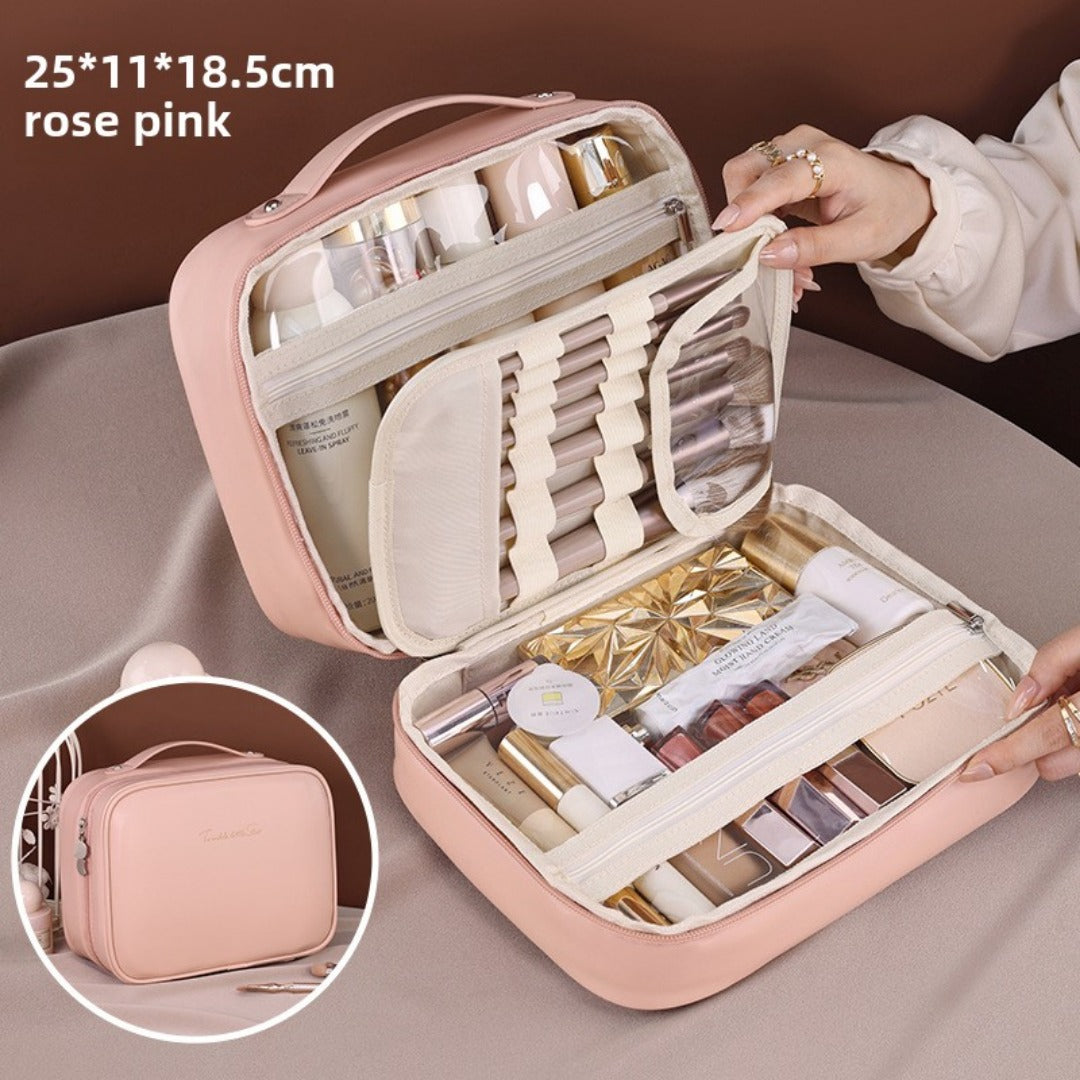 Multifunctional cosmetic bag, large capacity waterproof cosmetic bag, storage bag, makeup bag organizer,Makeup bag with compartments, - SJB-DIAMOND ELITES
