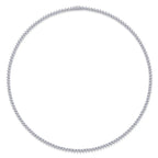Solitude Luxury Fashion Set Mosan Diamond S925 Silver Necklace Rivaling Natural Diamonds