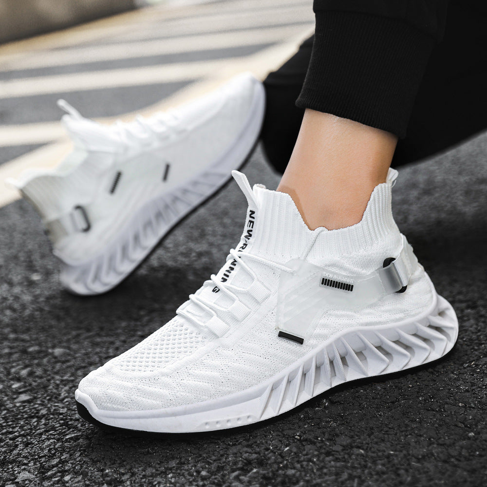 Men's Fashion Trendy Breathable Flyknit Sports Casual Shoes Pi-Mart