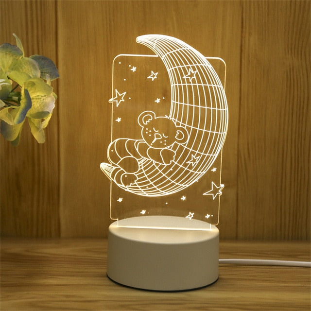 Kids 3D LED Creative Night Lamp - SJB-DIAMOND ELITES