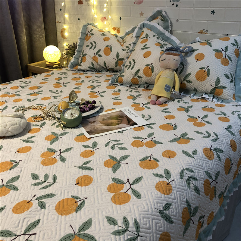 Vintage Cotton Bed Cover Three Piece Set Pi-Mart