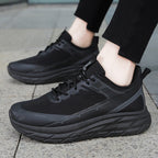 Fashion Thick-soled Anti-skid Shoes Ins Slip-on Casual Lazy Shoes Men Outdoor Breathable Lace-up Running Sports Sneakers Pi-Mart
