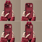 Wine Red Love Girl Phone Case Pi-Mart
