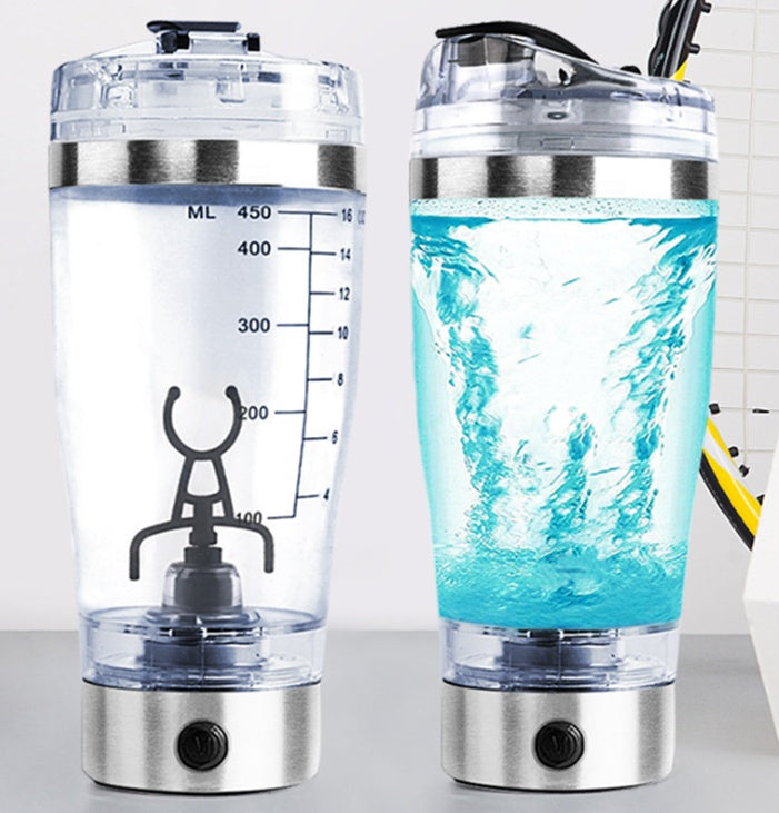 Electric Protein Shake Stirrer USB Shake Bottle Milk Coffee Blender Kettle Sports And Fitness Charging Electric Shaker Cup Pi-Mart