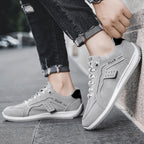 Fashion Skateboard Shoes Men Anti-skid Slip-on Flats Casual Lazy Shoes Outdoor Breathable Running Sports Sneakers Pi-Mart