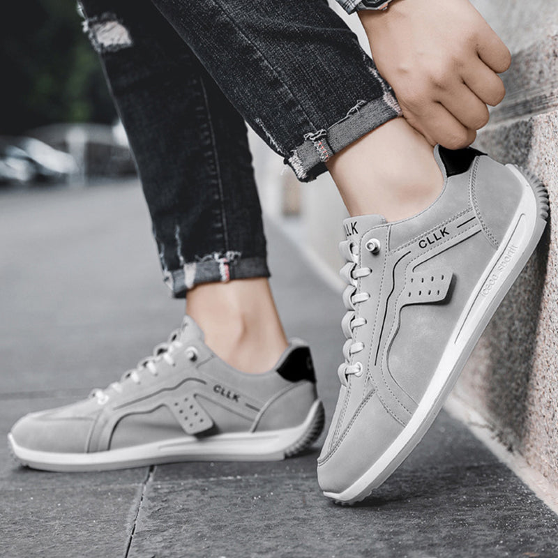 Fashion Skateboard Shoes Men Anti-skid Slip-on Flats Casual Lazy Shoes Outdoor Breathable Running Sports Sneakers Pi-Mart