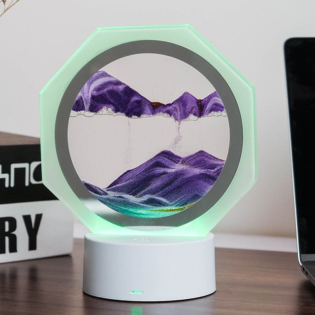 7 Colors USB Sandscape Table Lamp - SJB-DIAMOND ELITES