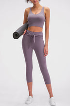 Millennia Scoop Back Sports Bra THRIXINE
