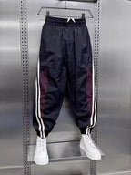 Men's Plus Size Side Striped Loose Fit Joggers