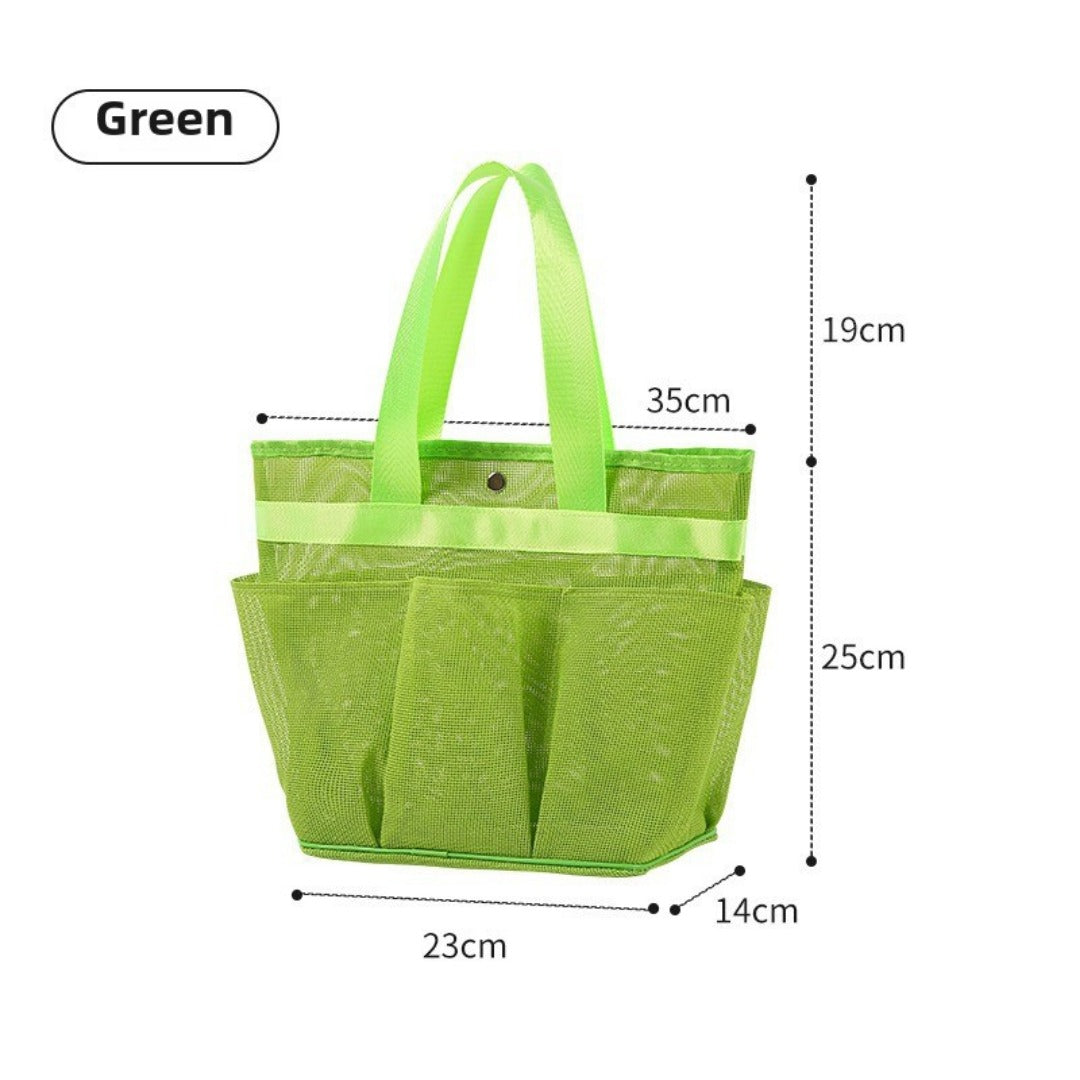 Mesh bath bag, mesh pocket tote swimming wash bag, men's bath towel bath bag, large storage bag - SJB-DIAMOND ELITES