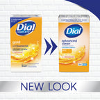 Dial Antibacterial Deodorant Bar Soap, Advanced Clean, Gold, 4 oz, 4 Bars