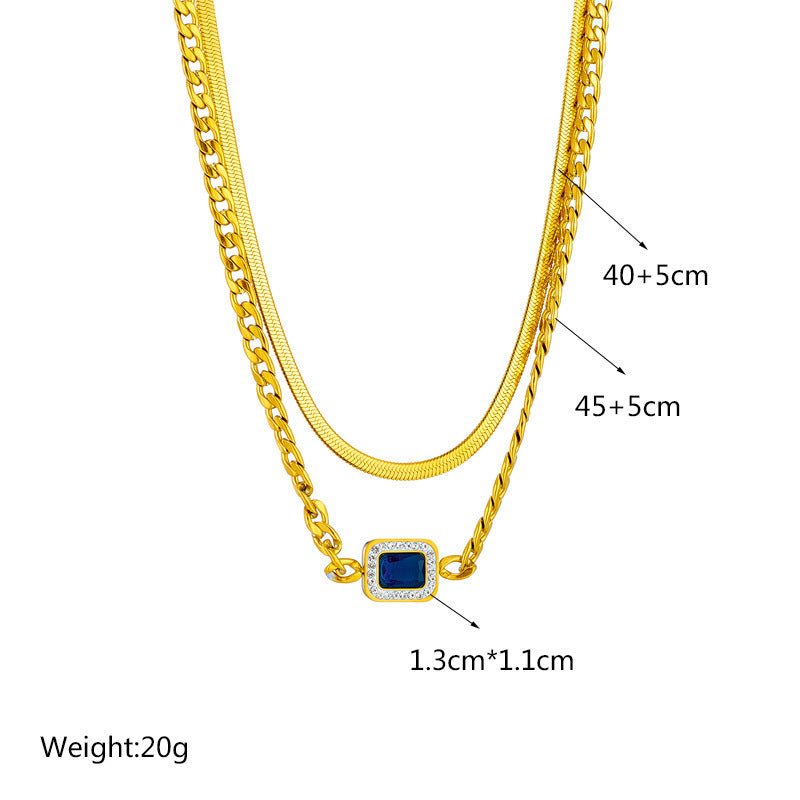Women's European And American Style Simple Personality Premium Vintage Necklace Pi-Mart