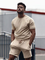 Men's Casual Short Sleeve T-Shirt Sports Suit Lootquake LLC