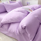 Home Fashion Simple Polished Wool Bed Sheet Cover Set Pi-Mart