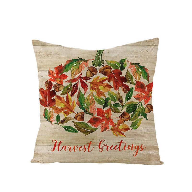 Linen Cushion  Office Sofa Cushion Cover Pi-Mart