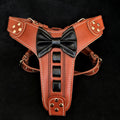 Bestia ''Bowtie'' leather harness - SJB-DIAMOND ELITES