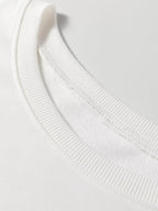 Striped Trim Round Neck Top and Pants Set THRIXINE