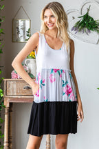 Full Size Scoop Neck Frill Tiered Dress For Women – Playful Tiered Dress, Chic Frill Dress, Feminine Scoop Neck Dress, Flattering Tiered Dress, Stylish Frill Dress, Comfortable Scoop Neck Dress, Versatile Tiered Dress Stevvex