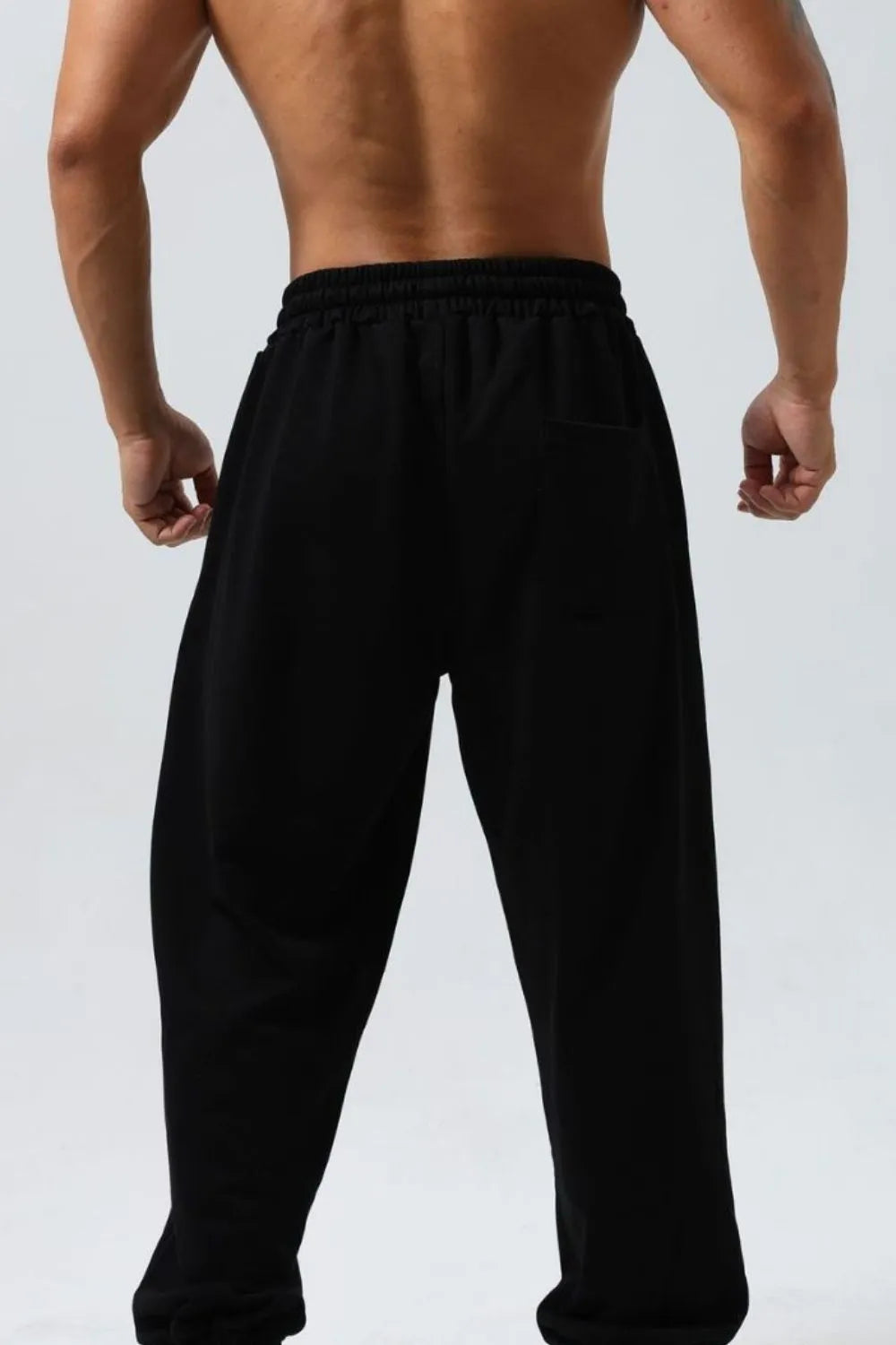 Men's Plus Size Distressed Drawstring Joggers