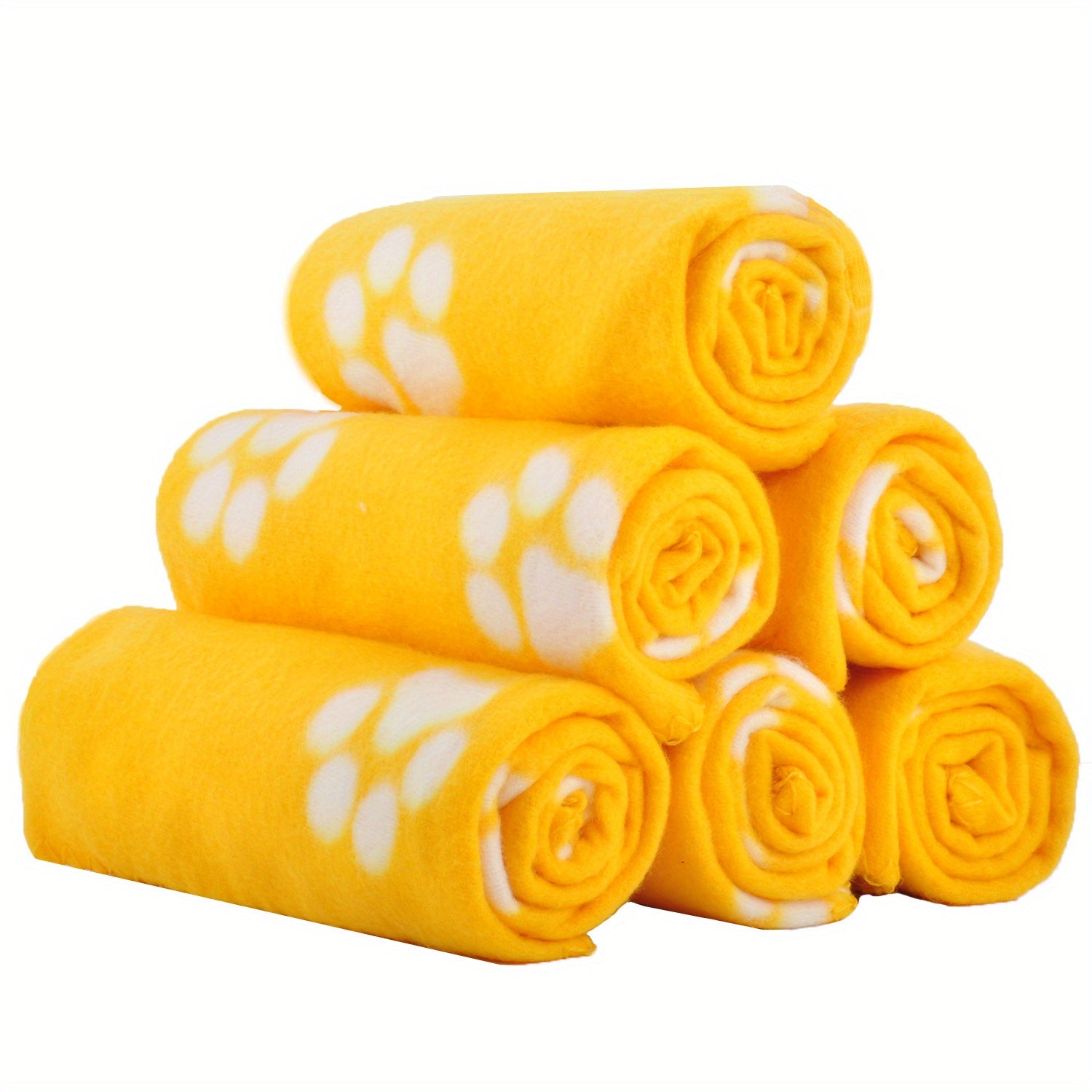 6-Pack of Warm Paw Print Dog Blanket Bed Covers to Keep Your Furry Pets Cozy! Lootquake LLC