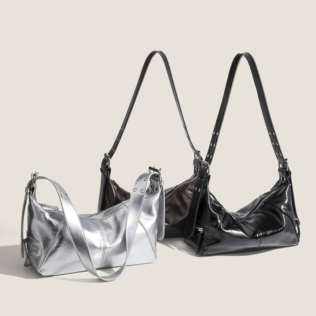 Small hobo bags for women Retro locomotive armpit bag, versatile shoulder handbag - SJB-DIAMOND ELITES