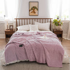Autumn And Winter Milk Velvet Thickened Yarn-dyed Blankets Multifunctional Nap Pi-Mart