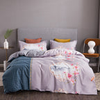 Thickened Brushed Four-piece Winter Bed Sheet And Duvet Cover Three-piece Bedding Set