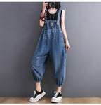 Elegant Women's Summer Loose Wide Leg Denim Pants