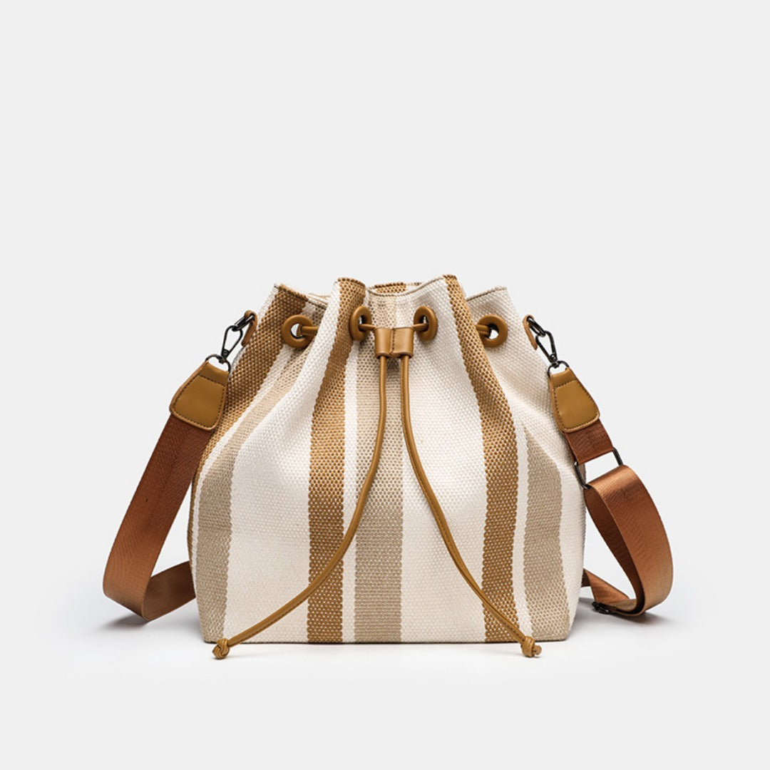 Elegant Canvas Women's Bags Crossbody – Fashionable Shoulder Bucket Bag, Vintage Small College Portable Tote hobo