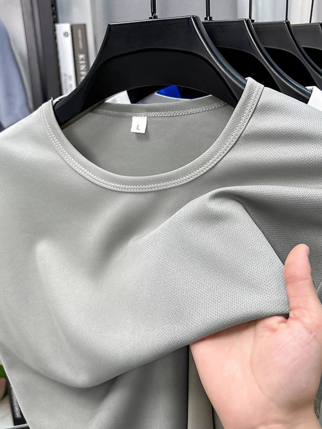 Men's Plus Size Round Neck Short Sleeve T-Shirt THRIXINE