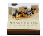 Tree House Paper Carving Notepad Creative Weekly Calendar Earth Calendar