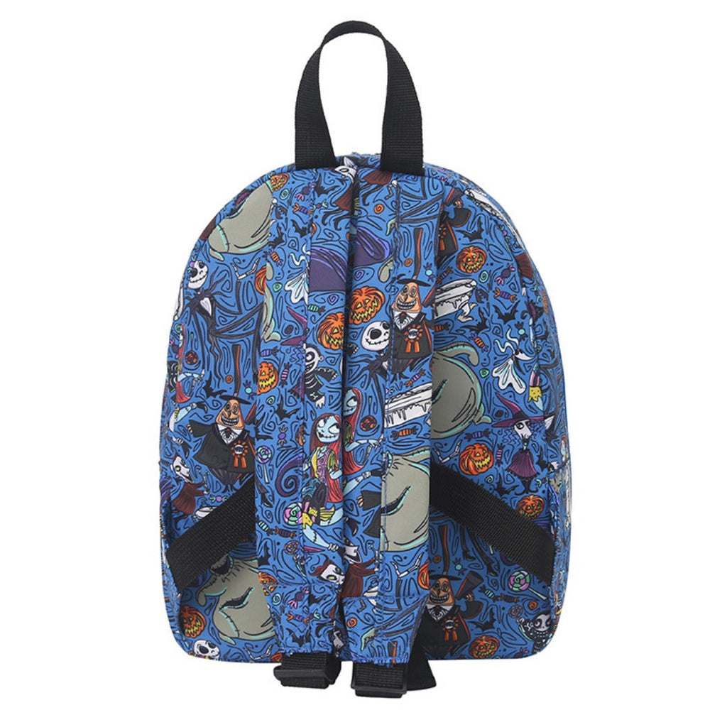 Pumpkin witch pattern digital print backpack, waterproof nylon backpack purse, student backpack purse, - SJB-DIAMOND ELITES