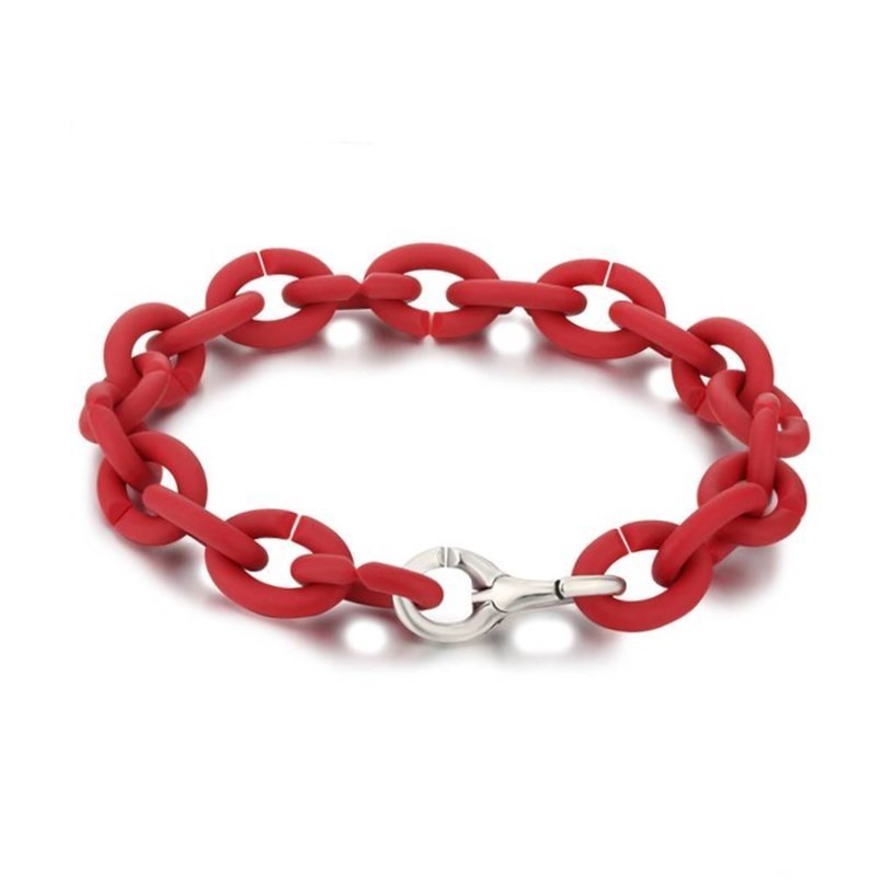 Basic Style Graphite Silver Bracelet Pi-Mart