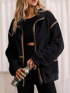 Cozy Sherpa Fleece Zip-Up Jacket