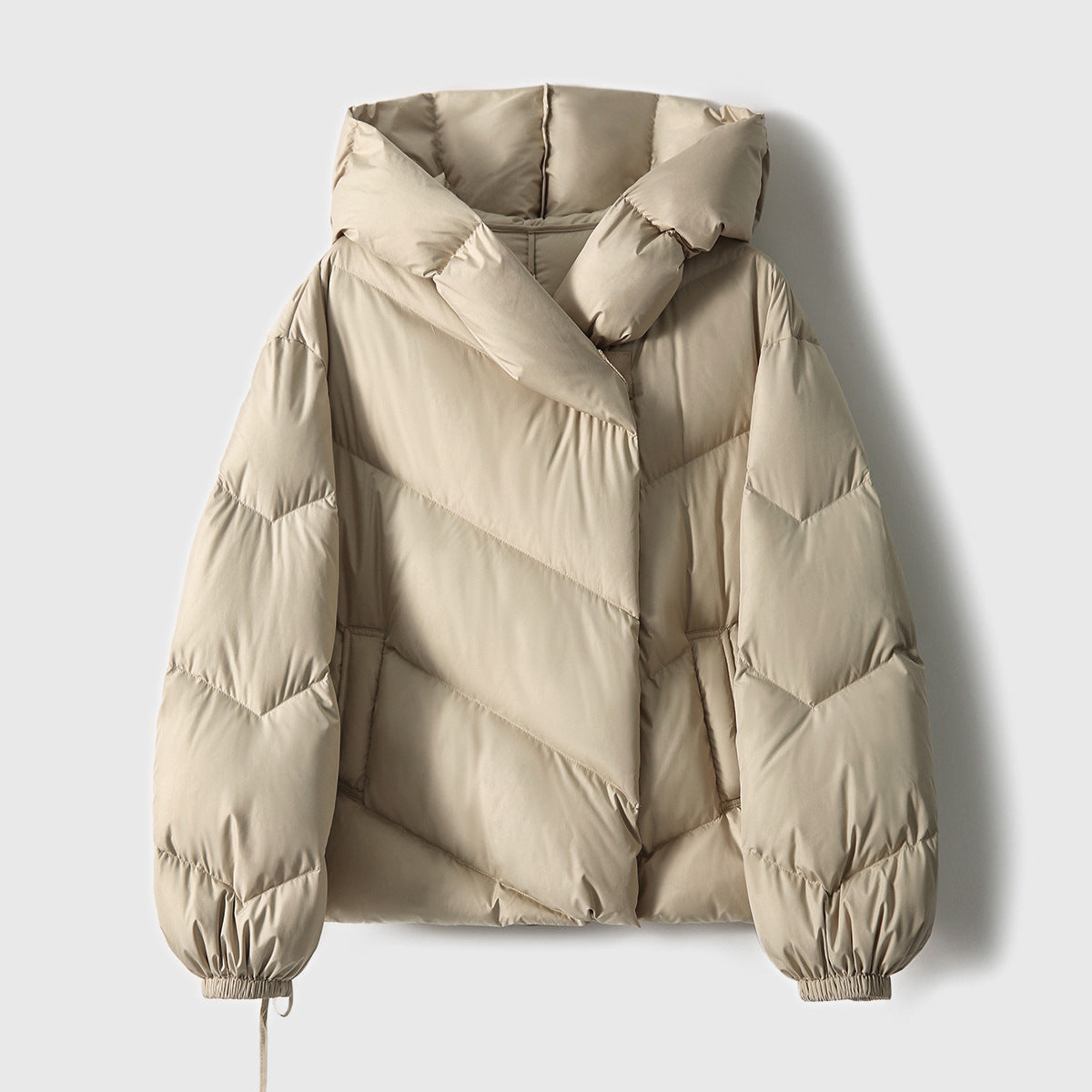 Hooded Small Puffer Jacket Coat Pi-Mart