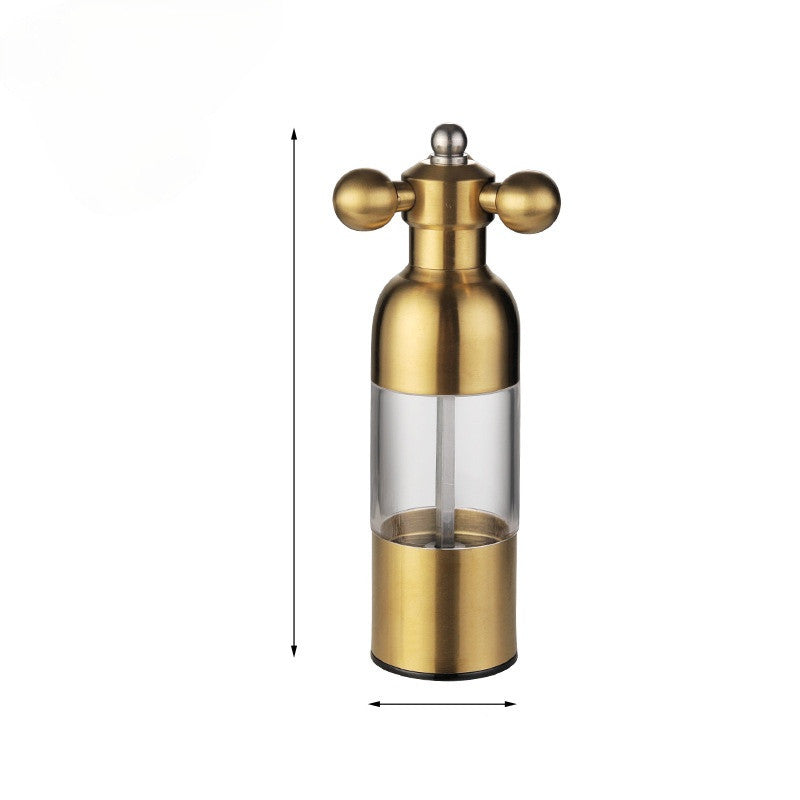Pepper Mill Gadgets Pepper and Salt Grinder Grinding 4 Color Garlic Grinding Spice Grinder Kitchen Creative Tools BBQ Accessory Pi-Mart