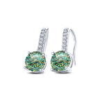 1ct D Color Moissanite 925 Sterling Silver Drop Earrings for Women Wedding BandsCo Straps
