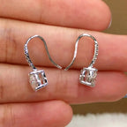 1ct D Color Moissanite 925 Sterling Silver Drop Earrings for Women Wedding BandsCo Straps