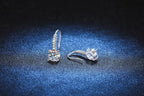 1ct D Color Moissanite 925 Sterling Silver Drop Earrings for Women Wedding BandsCo Straps
