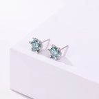 1ct D VVS Moissanite Stud Earrings 925 Sterling Silver 3EX Cut Women Daily BandsCo Straps