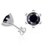 1ct D VVS Moissanite Stud Earrings 925 Sterling Silver 3EX Cut Women Daily BandsCo Straps