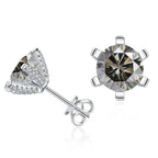 1ct D VVS Moissanite Stud Earrings 925 Sterling Silver 3EX Cut Women Daily BandsCo Straps