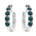 1ct D Color 3mm Moissanite Hoop Charm Earrings 925 Sterling Silver Women BandsCo Straps