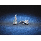 1ct D Color Moissanite 925 Sterling Silver Drop Earrings for Women Wedding BandsCo Straps
