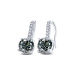 1ct D Color Moissanite 925 Sterling Silver Drop Earrings for Women Wedding BandsCo Straps