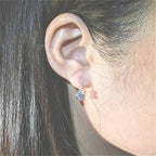 1ct D Color Moissanite 925 Sterling Silver Drop Earrings for Women Wedding BandsCo Straps