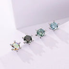 1ct D VVS Moissanite Stud Earrings 925 Sterling Silver 3EX Cut Women Daily BandsCo Straps
