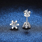 1ct D VVS Moissanite Stud Earrings 925 Sterling Silver 3EX Cut Women Daily BandsCo Straps