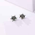 1ct D VVS Moissanite Stud Earrings 925 Sterling Silver 3EX Cut Women Daily BandsCo Straps